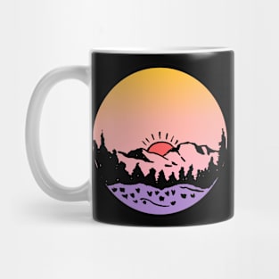 Mountains nature mountaineering hiking climbing Mug